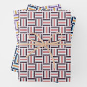 Vierkant patroon - veelkleurig inpakpapier vel (In situ)