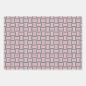 Vierkant patroon - veelkleurig inpakpapier vel (Voorkant)