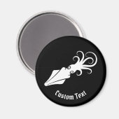 Vierkant pictogram wit magneet (Voorkant / Achterkant)