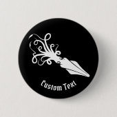 Vierkant pictogram wit ronde button 5,7 cm (Voorkant)
