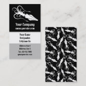 Vierkant pictogram wit verticaal visitekaartje (Voorkant / Achterkant)