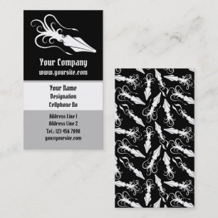 Vierkant pictogram wit verticaal visitekaartje