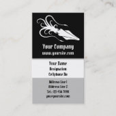 Vierkant pictogram wit verticaal visitekaartje (Voorkant)