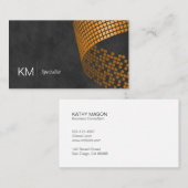 Vierkant pixelpatroon | huisstijl visitekaartje (Voorkant / Achterkant)