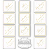 Vierkant plein voor individuele naam sticker (Voorkant)