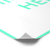 Vierkant Poster Print 12" x 12" (Hoek)