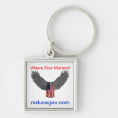 vierkant reducegov-sleutelhanger sleutelhanger (Voorkant)