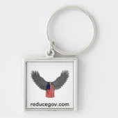 vierkant reducegov-sleutelhanger sleutelhanger (Voorkant)