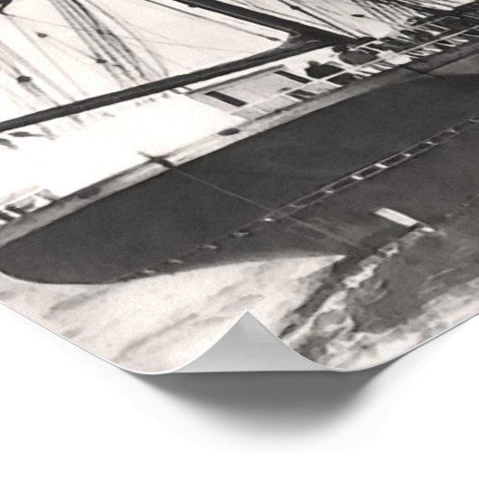 Vierkant robuuste verzending poster (Hoek)