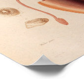 Vierkant rood Zee maakt kunst afdrukken Poster (Hoek)