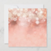 Vierkant Roze Pastel Bokeh Glitterende Bruidsmeisj Kaart (Achterkant)