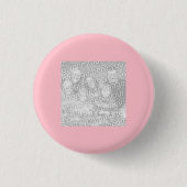Vierkant roze rand foto ronde button 3,2 cm (Voorkant)