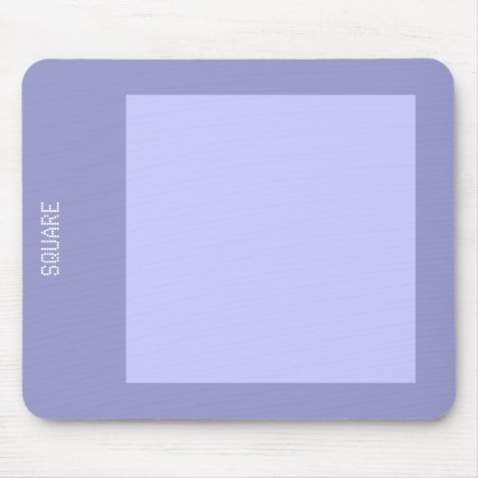 Vierkant - Shades of Blue Grey Muismat (Voorkant)