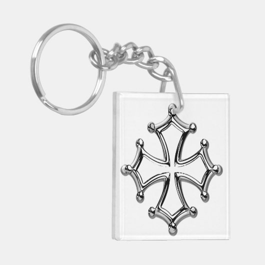 Vierkant sleutelhanger Coccitane (Voorkant Links)