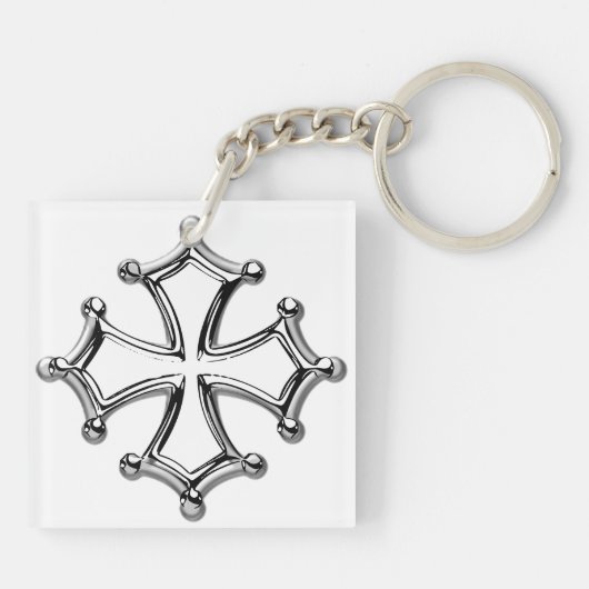 Vierkant sleutelhanger Coccitane (Achterkant)