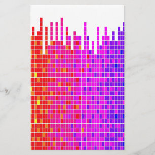 vierkant spectrum abstract briefpapier