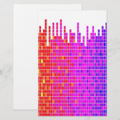 vierkant spectrum abstract briefpapier (Voorkant / Achterkant)