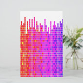 vierkant spectrum abstract briefpapier (Staand voorkant)