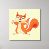 Vierkant speeltouw canvas afdruk (Voorkant)