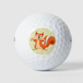 Vierkant speeltouw golfballen (Voorkant)