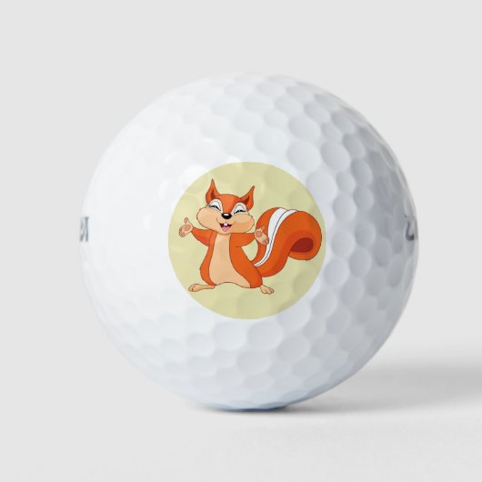 Vierkant speeltouw golfballen (Voorkant)
