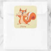 Vierkant speeltouw vierkante sticker (Tas)