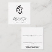 vierkant ster van life - hartafhankelijke herinner afsprakenkaartje (Voorkant / Achterkant)