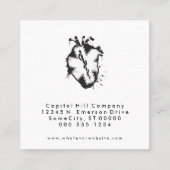 vierkant ster van life - hartafhankelijke herinner afsprakenkaartje (Voorkant)