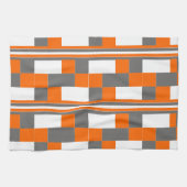 Vierkant stripes Geometrische elegante patronen Theedoek (Horizontaal)