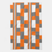 Vierkant stripes Geometrische elegante patronen Theedoek (Verticaal)