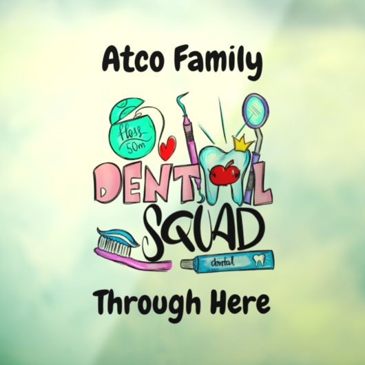 Vierkant tandwiel raamsticker (Vel 3)