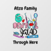 Vierkant tandwiel raamsticker (Vel)