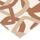 Vierkant Tangle Burnt Sienna Crème Korte Tafelloper (Hoek)