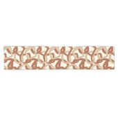 Vierkant Tangle Burnt Sienna Crème Korte Tafelloper (Horizontaal)