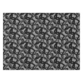 Vierkant Tangle Jet Black Charcoal Grijs Tafelkleed (Voorkant (Horizontaal))
