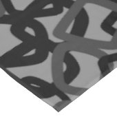 Vierkant Tangle Jet Black Charcoal Grijs Tafelkleed (Gekanteld)