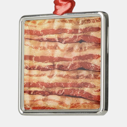 vierkant tinbaconsierlijk metalen ornament (Links)