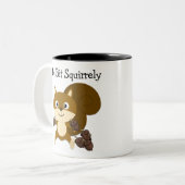 vierkant tweekleurige koffiemok (Voorkant links)