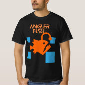 Vierkant type hengelaar vis ontwerp T-Shirt (Voorkant)