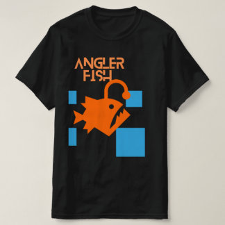 Vierkant type hengelaar vis ontwerp T-Shirt