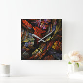 Vierkant van de Kunst van de Harmonie van de kleur Vierkante Klok (Huis)