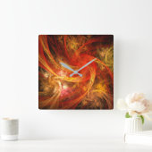 Vierkant van de Kunst van de Nova van Firestorm Vierkante Klok (Huis)