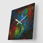 Vierkant van de Kunst van het ontstaan het Blauwe Vierkante Klok (Hoek)