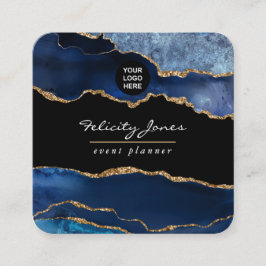 Vierkant van de zee en de goudmakreel vierkante visitekaartje