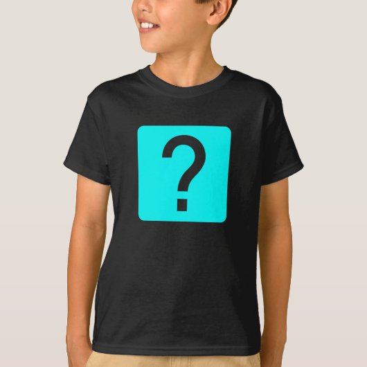 Vierkant van vraagteken t-shirt (Voorkant)