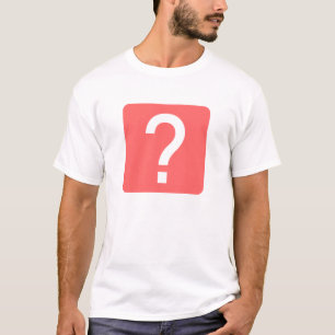 Vierkant van vraagteken t-shirt