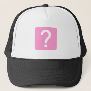 Vierkant van vraagteken trucker pet