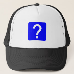 Vierkant van vraagteken trucker pet
