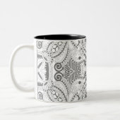 Vierkant ventilator tweekleurige koffiemok (Links)