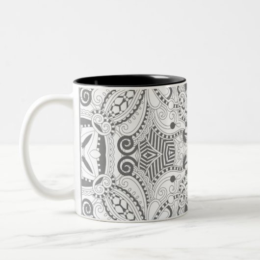 Vierkant ventilator tweekleurige koffiemok (Links)